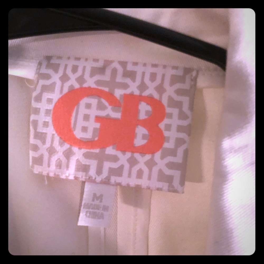 GB white denim jacket